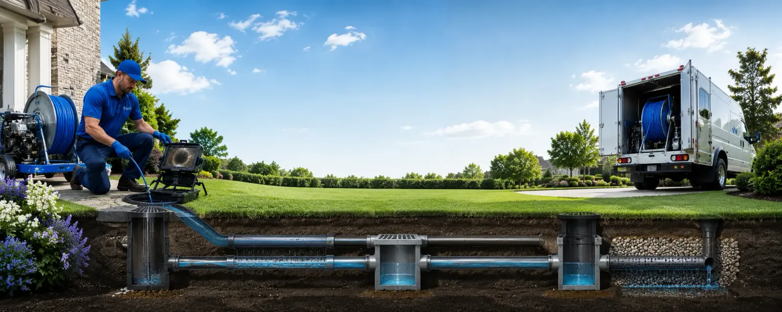 Outdoor drain cleaning information for Summit, SD
